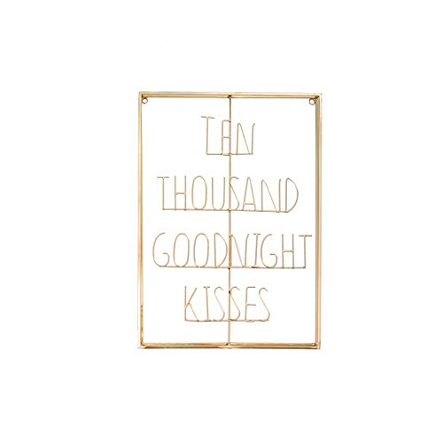 Bombay DuckTen Thousand Good Night Kisses Wire Word Gold