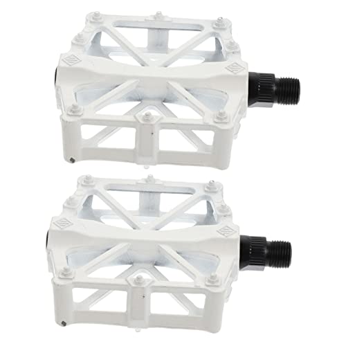 Toyvian 1pair Professional Pedals Sturdy Aluminum Alloy Replacement Pedals for Flat Design Easy Installation Suitable for Bikes