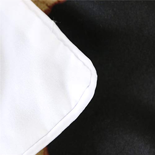 Set Copripiumino Zucchero Cranio Gotico Scheletro Nero Con Federa – Halloween Floreale Drago, Microfibra Poliestere, 135x200 Cm - 3