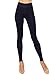 EttelLut Cotton Spandex Basic Leggings for Women Plus Size Cotton Navy XXL
