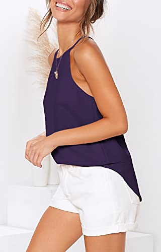 Image of LouKeith Womens Tank Tops Casual Flowy Printed Vest Shirts Sleeveless Cotton Soft Summer Tees Blouses