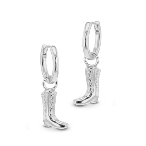 Bijoux pour femme en argent sterling : pendentif bottes de cowboy Tuscany Silver chic