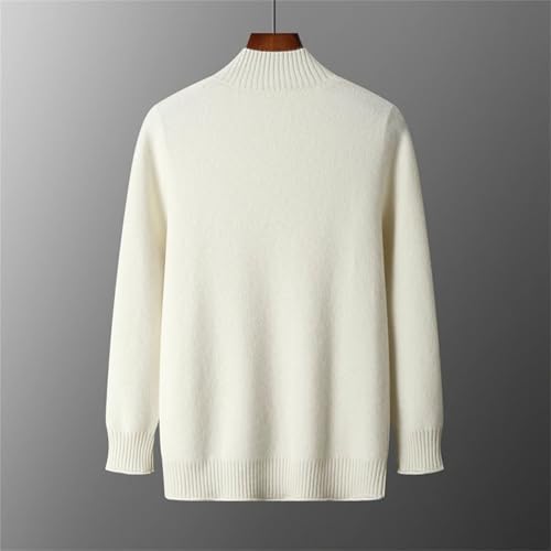 Men's Loose Crewneck Cashmere Cardigan Rib Knit Cardigan Sweater Casual Knitted Sweater with Pockets2