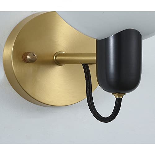 Applique Murale LED en Laiton et Effet Marbre H10.24in - 7