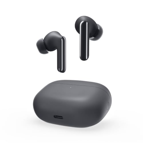 Image of Lenovo TWS Earbuds - True Wireless Earbuds with Active Noise Cancellation, Dolby Atmos Sound, 3 Mic ENC, IP55, Thunder Grey