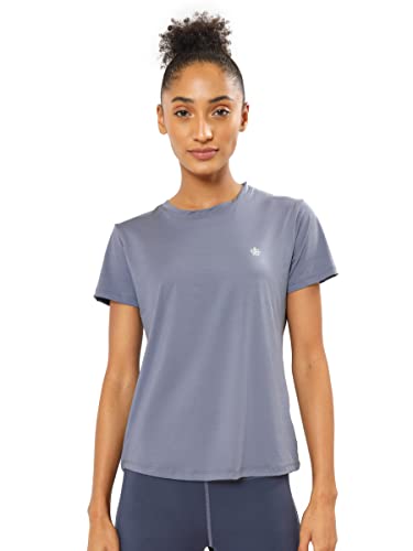 Image of CULT Solid Active T-Shirt with Logo | Women's Gym T-Shirts | Lightweight | High-Performance Workout Wear