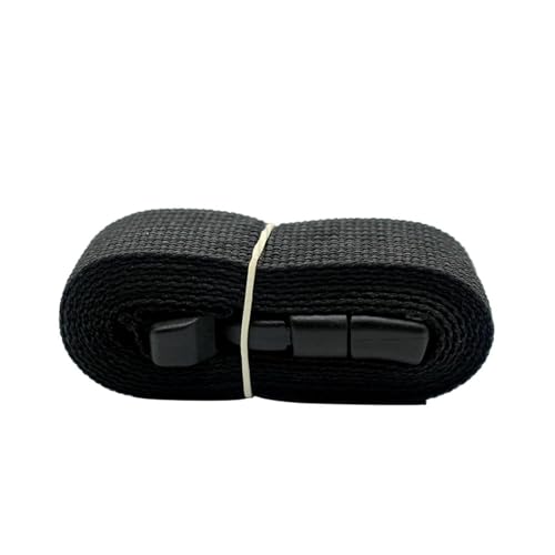 Cinchas de Amarre, Correa de amarre for equipaje de nailon resistente, color negro, con hebilla de leva, for viajes, kit de herramientas for acampar al aire libre para Motocicletas, Carga, Camiones(1.