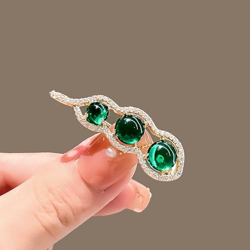 Image of Fruit Rhinestone Brooch Fashion Gold Plated Crystal Brooch Pin Tiny Lapel Pin Jewelry Gift for Women