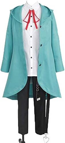 Poetic Walk Anime Mens Blue Suit Halloween Christmas Uniform Cloak Cosplay Costume Outfit - Image 4