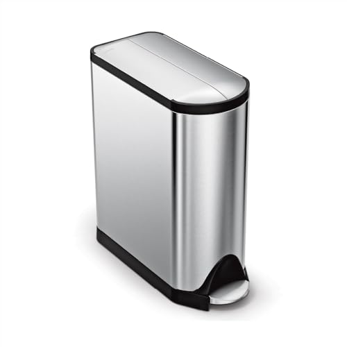 simplehuman 45 Liter / 11.9 Gallon Butterfly Lid Kitchen...