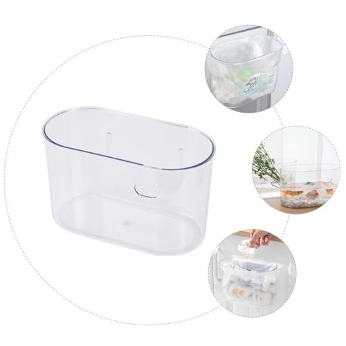 Caneca de basura colgante de pared pequeña transparente miniatura 3