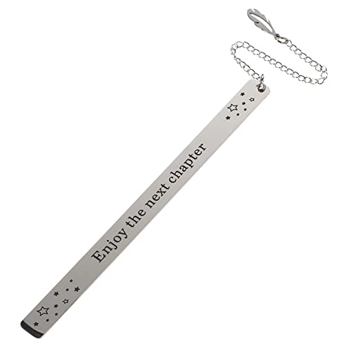 GRADENEVE 金属製の心に強く訴えるブックマーク 先生のしおり 大学生へのプレゼント 葉のしおり 休日のしおり 面白いブックマーク 同級生ブックマーク ステンレス鋼 Silver