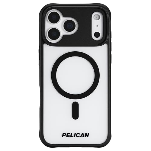 PELICAN �y���J�� iPhone 17 Pro Max�p �P�[�X MagSafe�Ή� �����e�X�g15�t�B�[�g �t���X�e�b�h�N���A �����W���[ [PP058950] Pelican Ranger - Frosted Clear/Black �ϏՌ��� ��
