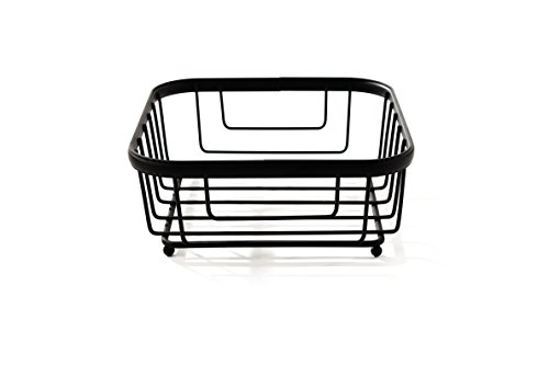 Spectrum Diversified Ashley Flat, Modern Dining Table Décor Horizontal Napkin Holder For Kitchen Tables & Countertops, Black #TOP1