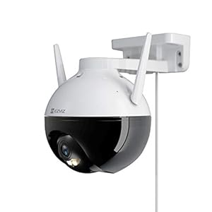 EZVIZ C8C Telecamera WiFi da Esterno 1080p Motorizzata, Telecamera WiFi di Sorveglianza, Videocamera Esterna Pan&Tilt con Copertura Visiva a 360 °,con Visione Notturna Fino a 30 m,AI, Impermeabile