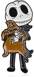 Gothic Skeleton Enamel Pin Skull Badge Brooch Pin Jeans Denim Shirt Bag Cool Jewelry Gift For Friend