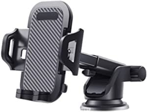 aiqiua Black Suction Cup Mobile Phone Car Holder Instrument Desk Mobile Phone Holder Retractable Glass Navigation Support Frame