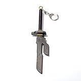 JJK Fushiguro Toji-Inspired Keychain – Engraved Cursed with Coiled Handle – Dark Anime Gift for JJK Fans