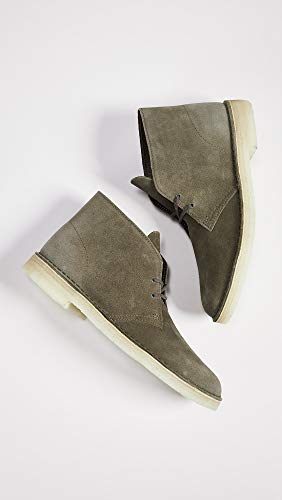 Image of Clarks Men's Desert Chukka Boot, Olive Suede, 100 M US