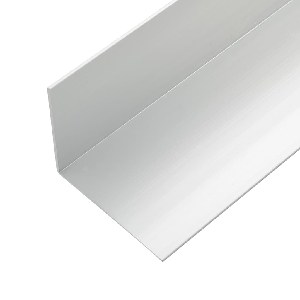 Aluminiowy profil kątowy 170 cm 5 szt. srebrny | Do krawędzi tarasu WPC, ochrona krawędzi, profil L, odporny na warunki atmosferyczne, odporny na korozję