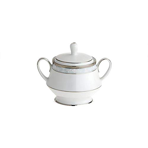 Noritake 91127/4336 Noritake Sugar 370cc Hampshire Platinum 1 Piece Platinum Fine Porcelain