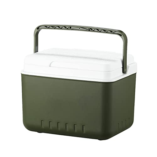 Caja enfriadora de alimentos y bebidas de 6 L, mesa de picnic y silla, incubadora portátil de almacenamiento para coche, pesca en hielo frío, caja de almacenamiento para nevera con tapas, refrigerador