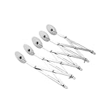 QUXVUIS Antihaftbeschichteter Pizzaschneider mit leicht zu reinigendem Rad für vielfältige Anwendungen. Vielseitiger Rollmesser Pizzaradschneider, 5 Rad