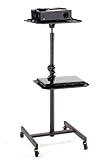 Elitech LCD DLP Projector AV Cart Stand with 4 Casters