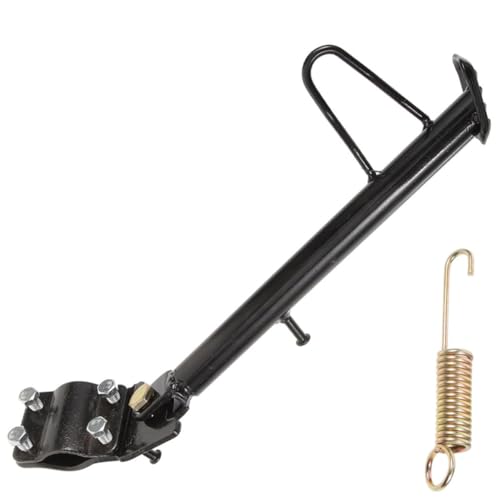 Levemolo Soporte Lateral de pie para Motocicleta y Scooter eléctrico de Metal Negro con fiabilidad y dureza para desplazamientos urbanos