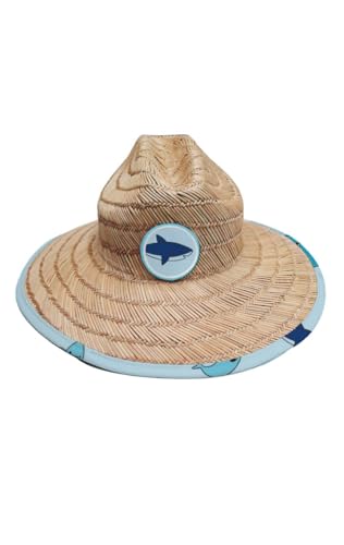 Kids Sun Hat (2-5 Years) – SPF 50+ Straw Hat with Removable Chin Strap, Adjustable Fit, Water-Resistant & Lightweight