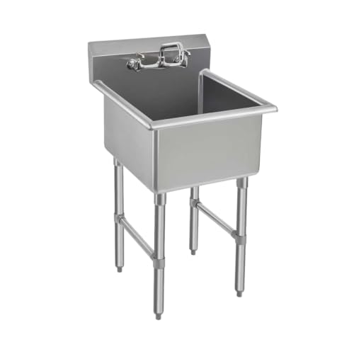 Rockpoint Stainless Steel Utility Sink with Faucet