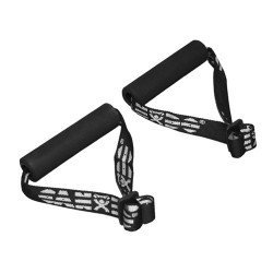 Cando Foam Exercise Handles with Adjustable Webbing for use with Resistance Band/Tubing