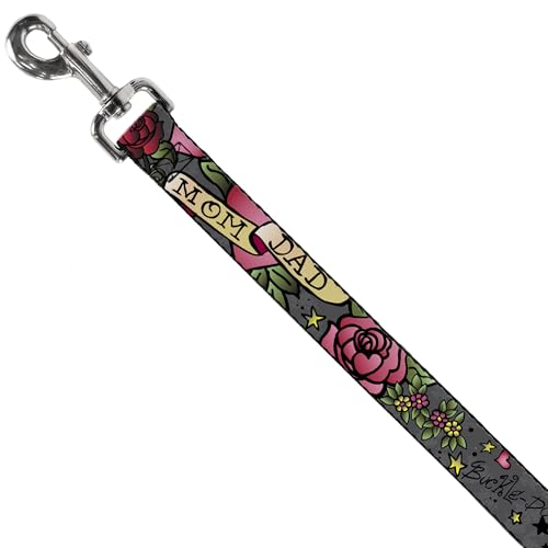 Laisse pour chien nylon résistant gris Buckle Down accessoire promenade canine