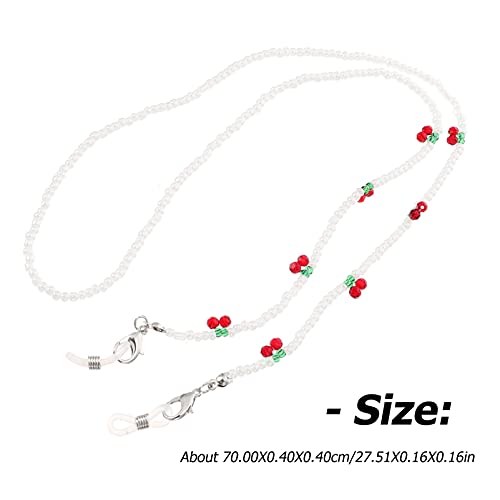 Generic Cereja Cadeia Cadeia De Óculos Óculos Frisado Pendurado Cinta Dos Óculos de Óculos Titular C