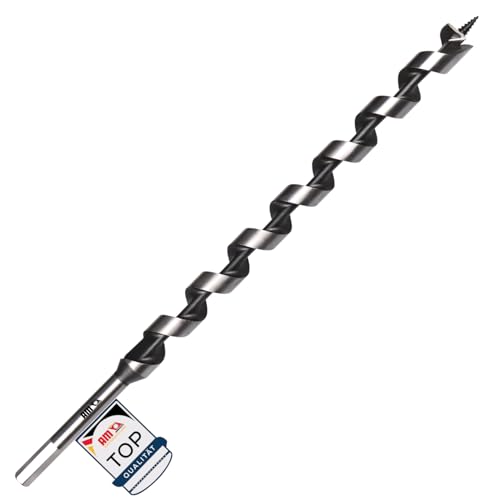 AM-Zerspanungstechnik Schlangenbohrer 20mm - 400mm | Holzbohrer lang | Lewis Spiralbohrer (Ø20 x 400mm)