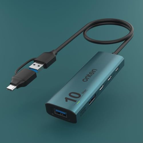 Hub USB C de aluminio ideal para ampliar almacenamiento en Google TV 6