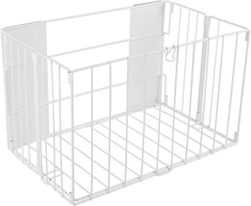 マグネット式 折りたたみ 収納バスケット 大容量 可変式 ランドリーバスケット 洗濯物 収納 コンパクト 折り畳み 浴室 洗面所 キッチン 冷蔵庫 サイド マグネット 付き 収納かご 耐荷重5kg (ホワイト, Large)