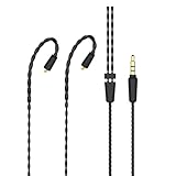 okcsc MMCX Headphone Cable 3.5mm Plug 4-Level Stereo Earphone Upgrade Cables for shure se215 se315 se425 se535 se846 ue900s westone w80 No Mic 4FT