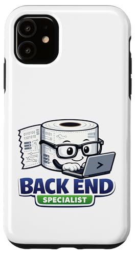 Back End Specialist Programmer Funny Toilet Paper Developer �X�}�z�P�[�X iPhone 11 �p