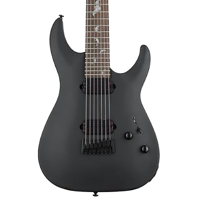 Schecter Damien-7 Electric Guitar - Satin Black