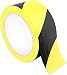 Double-Roll of Ultra-Adhesive, Black & Yellow Hazard Tape for Floor Marking. Mark Floors & Watch Your Step Areas for Safety with High-Visibility, Anti-Scuff, Striped PVC Vinyl by Nova Supply