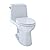 TOTO MS854114EL#01 Eco Ultramax ADA Elongated One Piece Toilet, Cotton White
