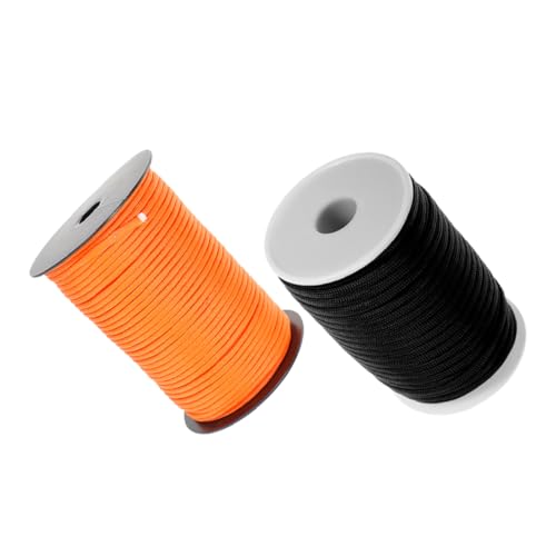 ARTIBETTER Outdoor Tent Ropes 2 Rolls Cord Camping Rope for Tarp Bungee Cords Reflective Windproof Reinforced