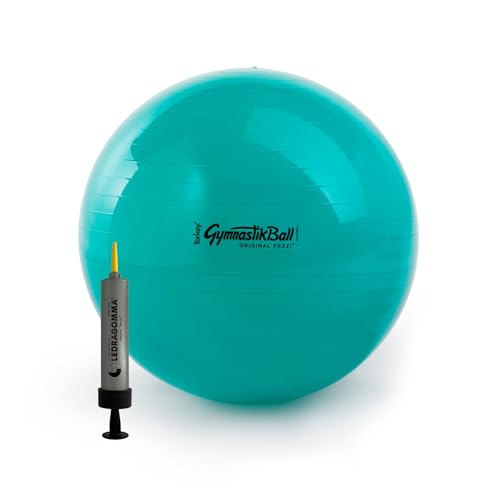 Palla Fitness PEZZI ø 65 Cm, Verde, Per Ginnastica Posturale E Riabilitazione, Supporta Fino A 400 Kg