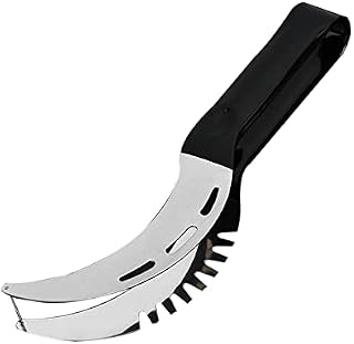 Watermelon Slicer Cutter Stainless Steel Melon Cutter Rustproof Fruit Carving Slice Cutter for Papaya Pitaya and Watermelon