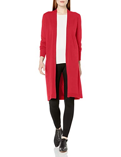 Amazon Brand - Lark & Ro Women s Premium Viscose Blend Lightweight Long Sleeve Open Front Cardigan, Love Potion, M