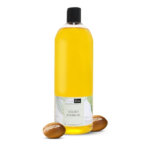 500 ml di olio di jojoba Golden – 100% puro pressato a freddo Freshskin prodotto originale...