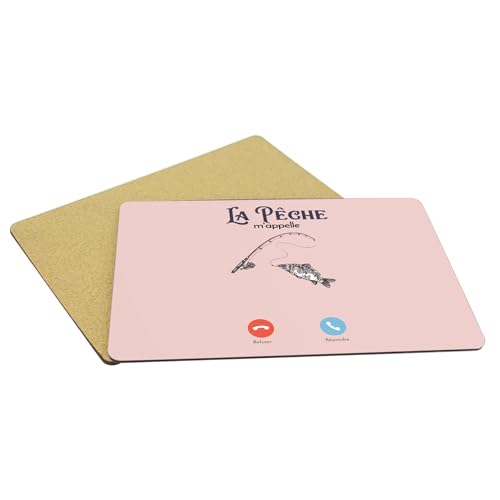 Napperons souples en liège rose finitions soignées lot de 4 grand format