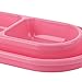 Gralara Cat Bowls for Food and Water, Puppy Dishes,Easy to Clean,Antislip Outside Pet Feeder Double Pet Food Bowl, Pink, L