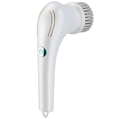 Electric Cleaning Brush Cordless Motorized with 5 Replaceable Cleaning Heads for Toilet Bathtub Tile Sink Wall